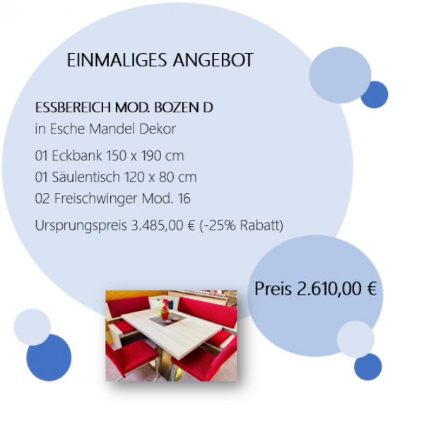 Essbereich Mod. Bozen-D